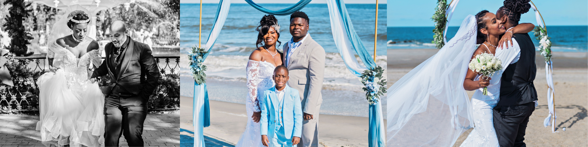 wedding officiant tia performing outdoor wedding ceremonies
