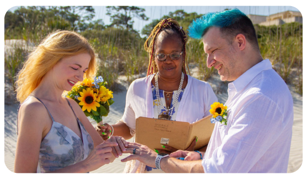 click here to view our wedding officiant services