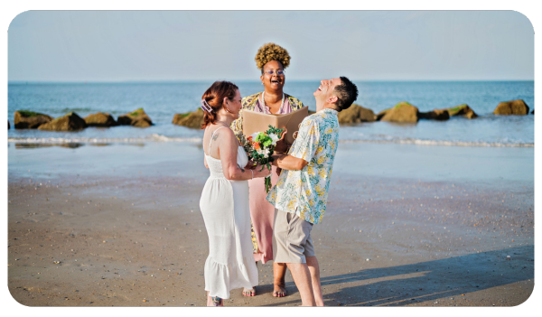 click here to view our wedding officiant services for elopements