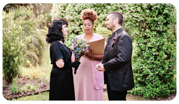 click here to view our wedding officiant services